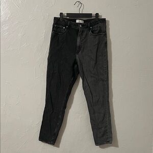 Abercrombie & Fitch Women's High Rise Black and Gray Jeans